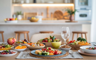 table-plats-legumes-fruits-cuisine