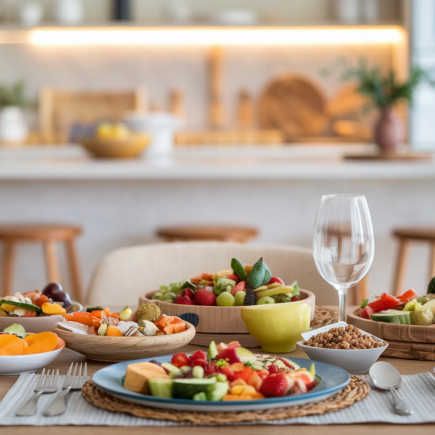 table-plats-legumes-fruits-cuisine