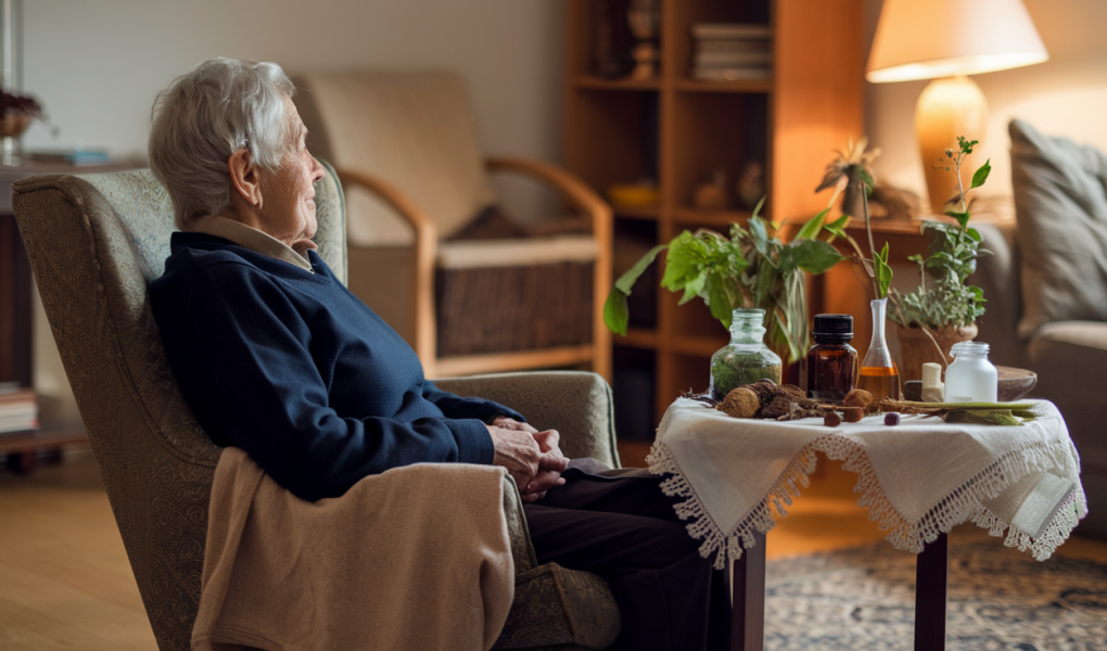 personne-agee-fauteuil-plantes-medicinales