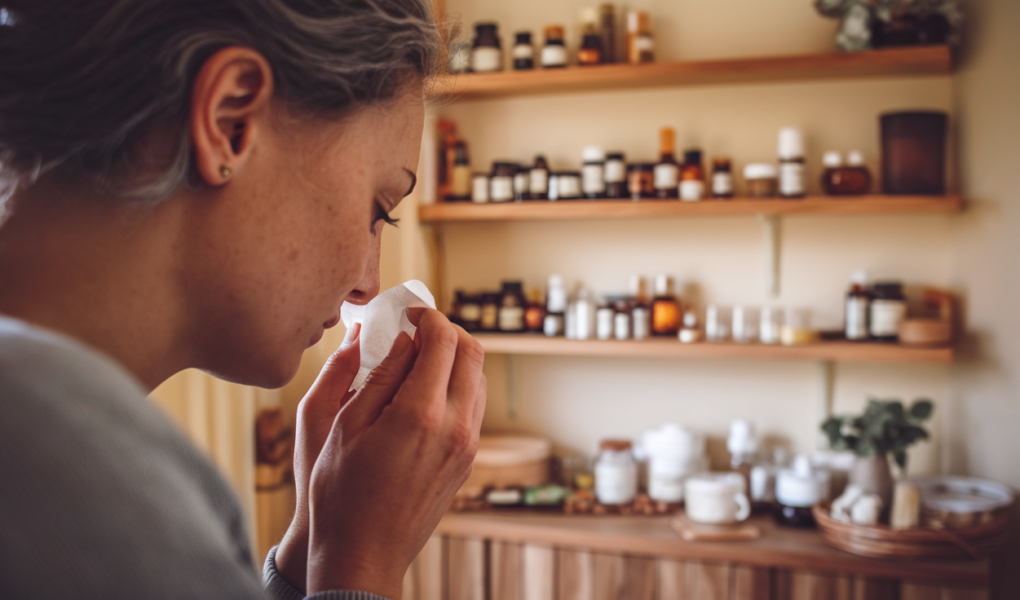 personne-mouchoir-remedes-naturels-etageres