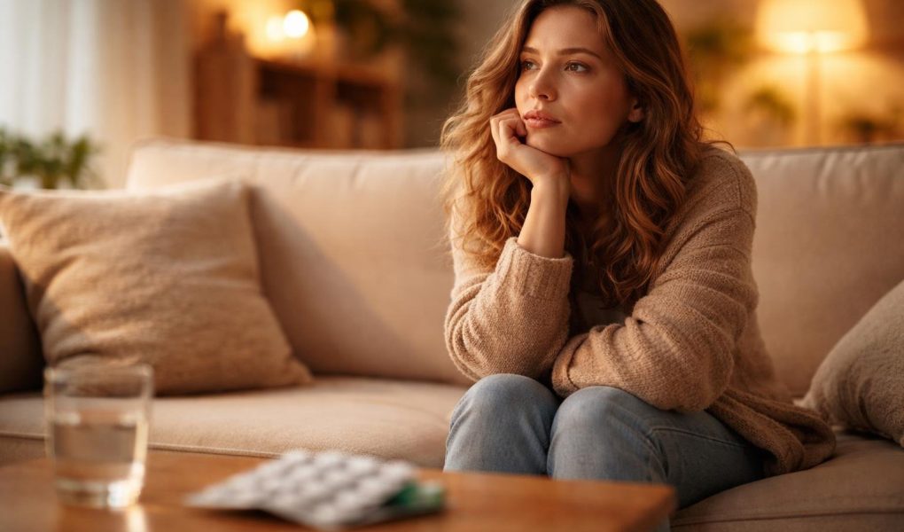 femme-canape-paquet-interieur-doux