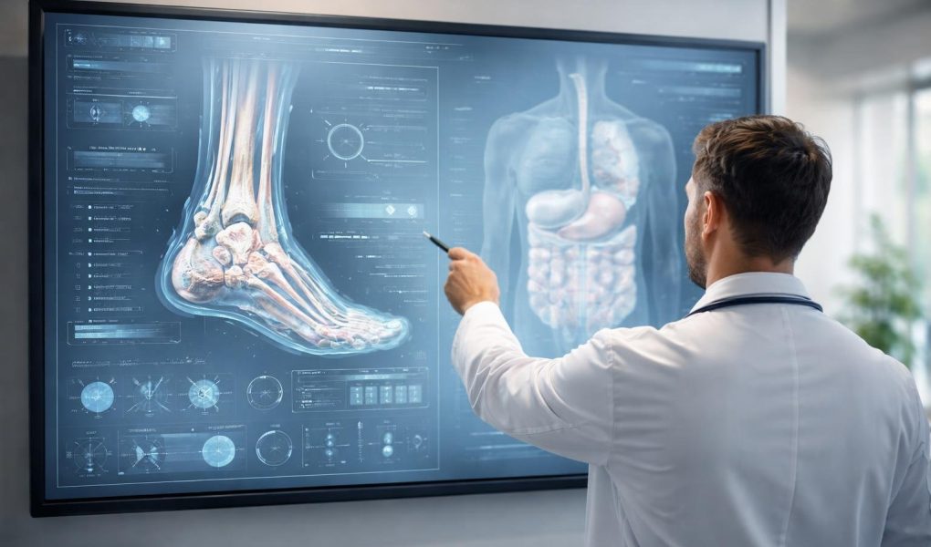 medecin-diagramme-anatomique-tableau-numerique