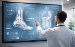 medecin-diagramme-anatomique-tableau-numerique