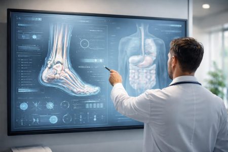 medecin-diagramme-anatomique-tableau-numerique