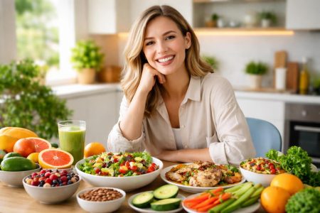 personne-table-aliments-sains-cuisine-moderne