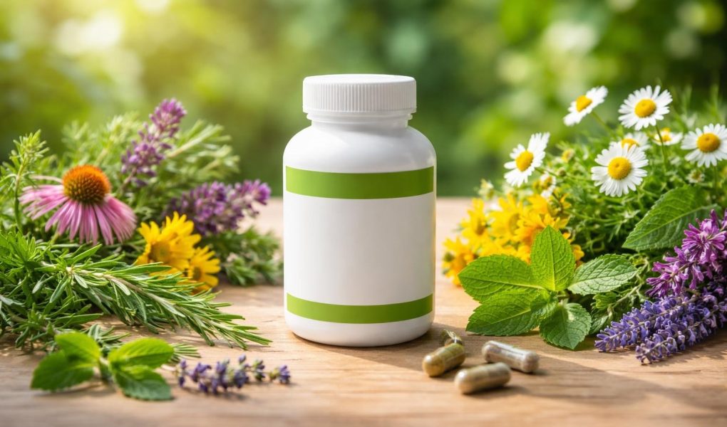 flacon-complement-plantes-herbes-table