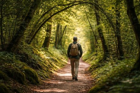 sentier-randonnee-foret-verdoyante