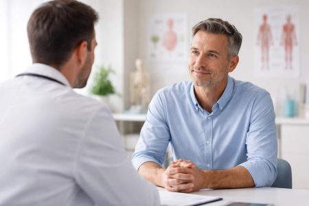 medecin-discute-patient-cabinet-moderne